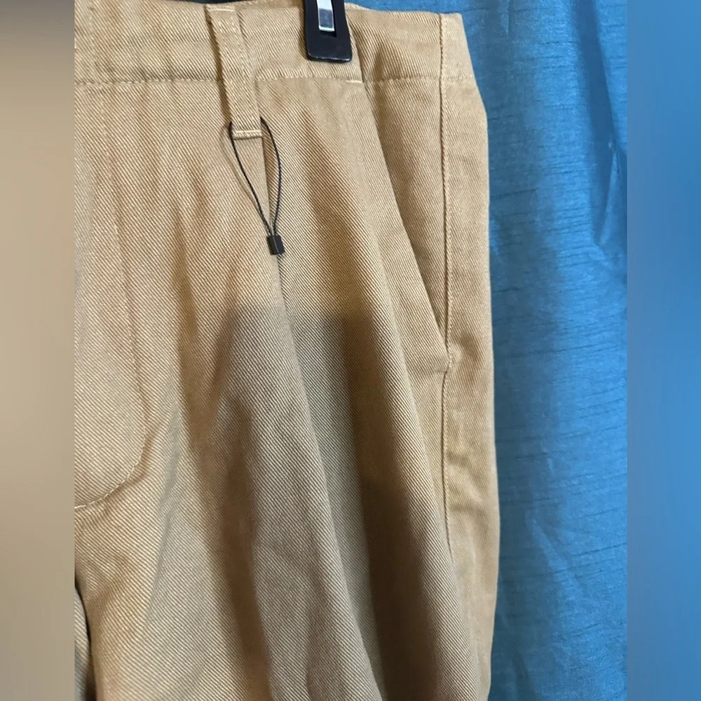 Zara Men's Khaki Casual Pants - Classic Straight Fit 34x34
